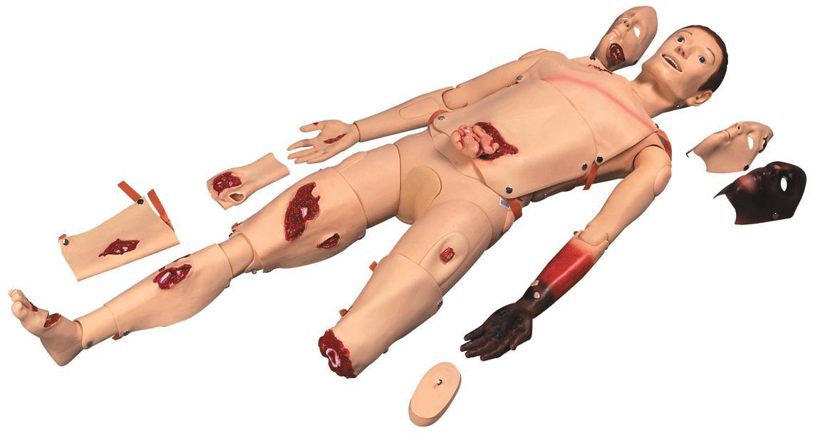 高级创伤模型-模拟身体各部位的创伤，烧伤皮肤更换
