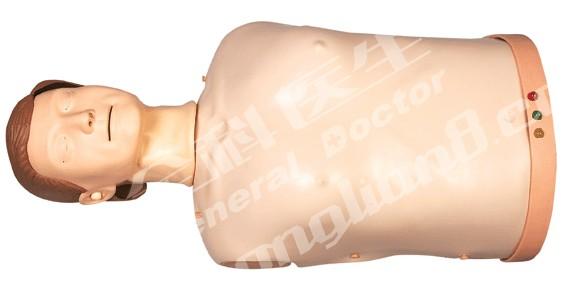 高级电子半身心肺复苏训练模拟人在GD/CPR175S基础上，结合2010国际心肺复苏标准，进行升级。配合电子灯显示，操作简单，物美价廉。