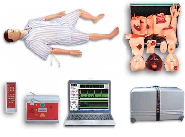 高级综合急救护理训练模拟人（AED、CPR、护理、创伤四合一）JY/ALS1200