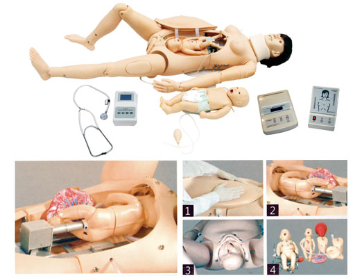 JY/F55高级分娩与母子急救模拟人