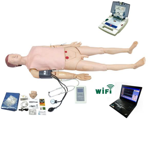 JY/ALS990电脑全功能急救训练模拟人(计算机控制-无线连接)(心肺复苏CPR与血压测量、AED除颤仪、基础护理)