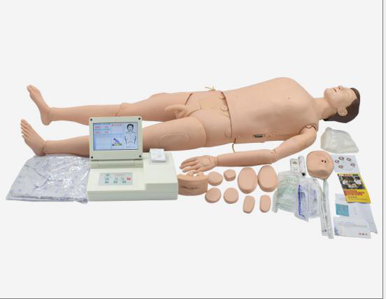 JY/CPR690B高级功能护理急救训练模拟人（心肺复苏大屏液晶显示、基础护理男女导尿、手臂静脉穿刺及肌肉注射）